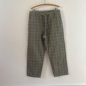 Levi’s Made and Crafted plaid drawstring pants NWT